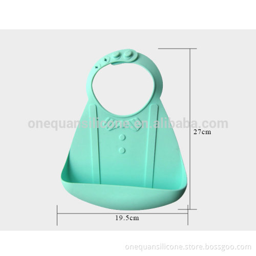 Wholesales washable silicone baby care kids feeding bib